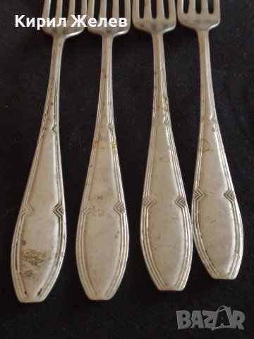 Четири стари вилици от соца воинишки алпака за КОЛЕКЦИЯ ДЕКОРАЦИЯ 42164, снимка 2 - Други ценни предмети - 43819441