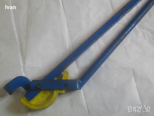 РЪЧЕН ТРЪБОГИБ 12 мм Английски уред огъване тръби LUBOT B.V.12 Старо качество масивен 61см/1,8кг, снимка 12 - Други инструменти - 47757151