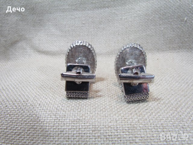 ЛУКСОЗНИ СТАРИ РЪКАВЕЛИ COMMODORE от ПОЛУ-СКЪПОЦЕННИ КАМЪНИ, снимка 6 - Антикварни и старинни предмети - 27703150