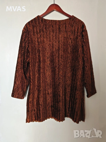 Нова дамска туника XL медено кафява, снимка 2 - Туники - 53180647