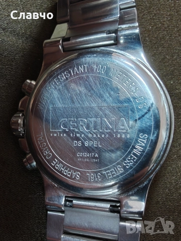 Certina C012.417.11.057.00 , снимка 2 - Мъжки - 52752944