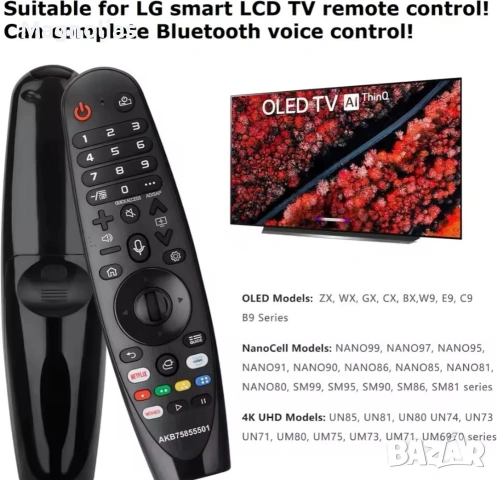 Дистанционно управление смарт телевизори LG AI ThinQ® от 2018 г.