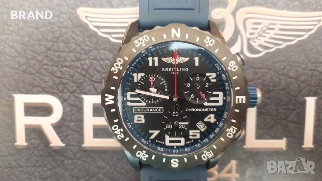 BREITLING ENDURANCE PRO 44мм кварцов с действащ хронограф клас 5А+, снимка 1 - Мъжки - 33307789