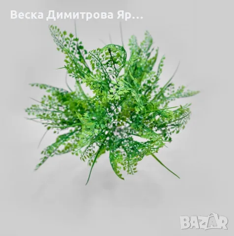 Изкуствена зелена аранжировка – Естествена свежест без поддръжка, снимка 3 - Други - 50307651
