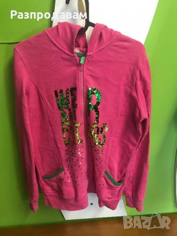 Розов суичер Benetton, снимка 1