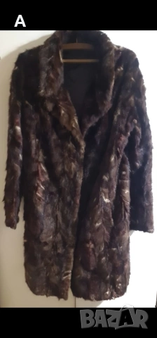 Луксозно палто от естествен косъм-визон