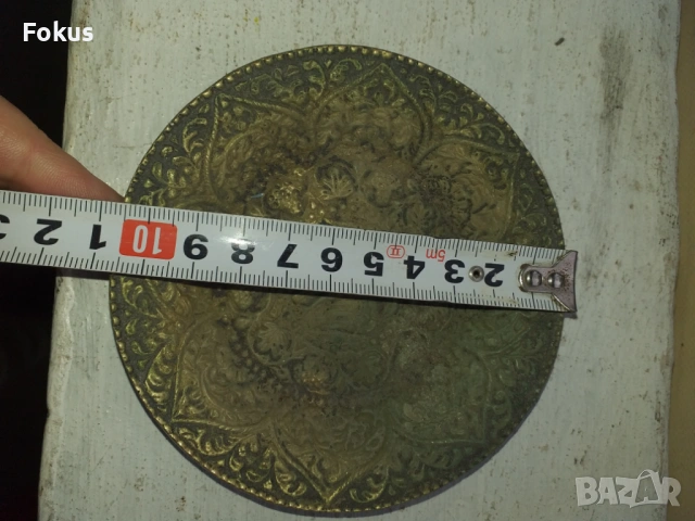 Стара чиния бронз двуглав орел, снимка 4 - Антикварни и старинни предмети - 53430847