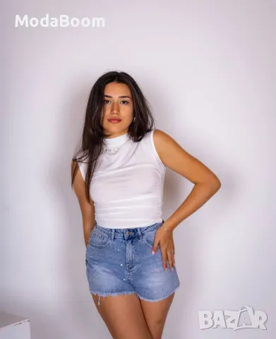 Дамски топ в два цвята , снимка 2 - Корсети, бюстиета, топове - 48076717