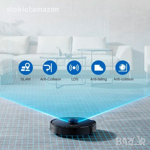 Роботизирана прахосмукачка Proscenic M7 Pro, лазерна навигация, 2700 Pa мощно засмукване, APP и Alex, снимка 4 - Прахосмукачки - 38543869