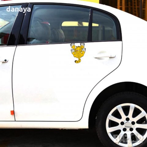 2256 Забавен стикер за кола автомобил Гарфилд 13x9cm, снимка 2 - Аксесоари и консумативи - 33266827