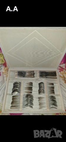 Уникален луксозен комплект за хранене с позлата.Нов,само за ценители, снимка 2 - Прибори за хранене, готвене и сервиране - 52829816