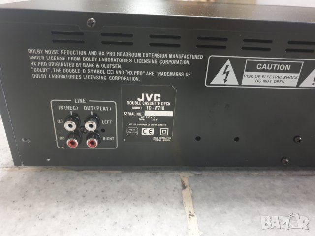 Страхотен двукасетъчен дек JVC TD-W718 В много добро състояние. Работи без забележки. Made in Malays, снимка 2 - Декове - 36829755