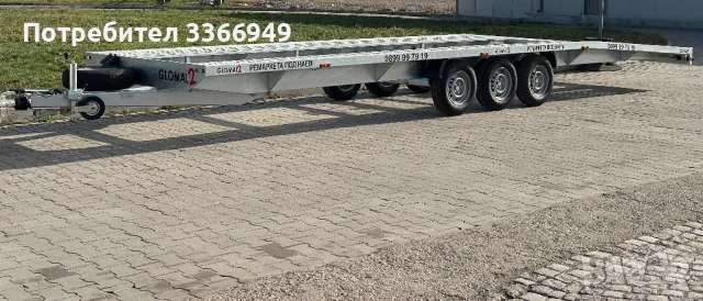 Двойни автоплатформи / 8.50м Х 2.10м / 2720кг полезен товар, снимка 2 - Ремаркета - 44590684