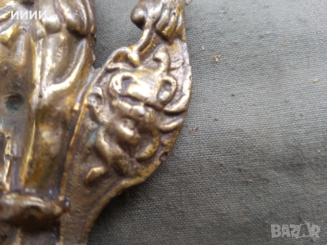 Бронзова пластика статуетка Марс, снимка 4 - Антикварни и старинни предмети - 52615452