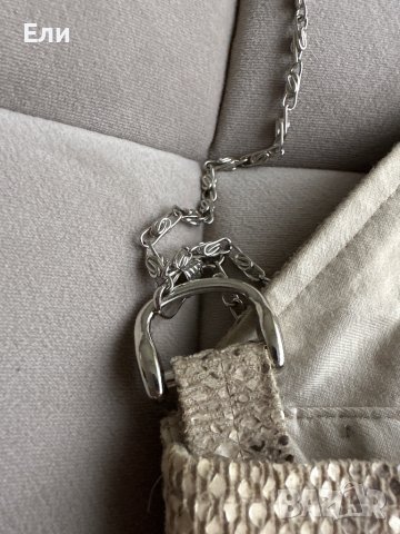 Дамска чанта естествена змийска кожа, снимка 6 - Чанти - 43919119