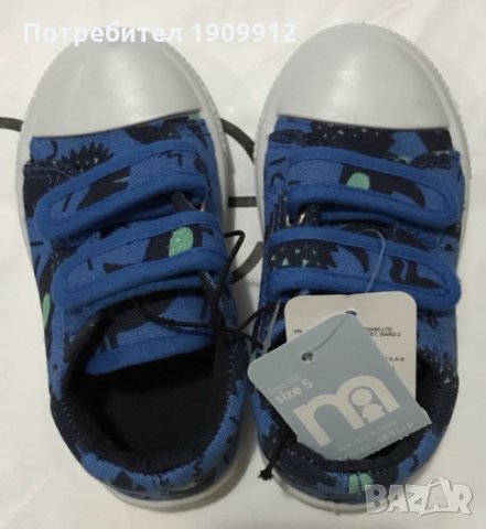 Нови кецове на Mothercare, размер 5uk /21eu/ , снимка 3 - Бебешки обувки - 26571429