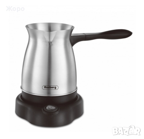 Електрическо джезве ROSBERG R51165AS, 600W, 500 ml инокс, снимка 4 - Прибори за хранене, готвене и сервиране - 52523718