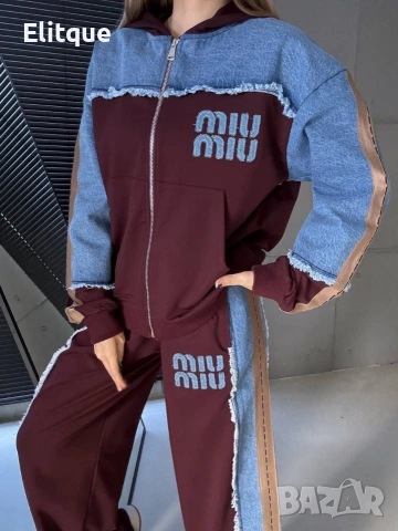 дамски екипи на едро miu miu с деним акцент , снимка 2 - Спортни екипи - 53067544