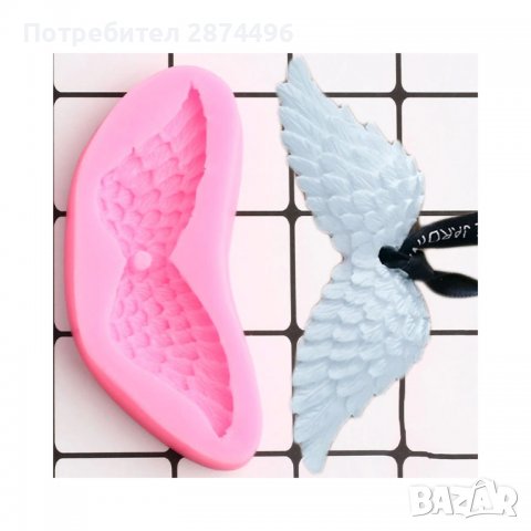 3797 Силиконова форма-разперени ангелски крила, снимка 6 - Форми - 39009156