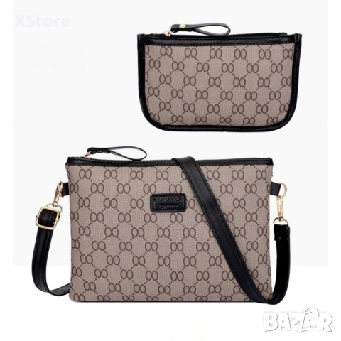 Елегантен комплект дамски чанти 3 в 1, снимка 3 - Чанти - 52585551