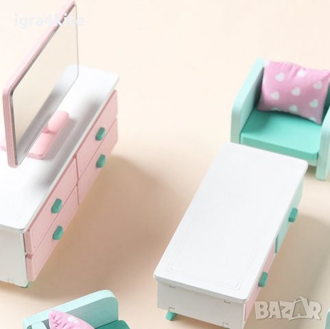 НАМАЛЕНА ЖЕНА НА Дървени аксесоари ХОЛ за деца НОВ МОДЕЛ за дървена къща, снимка 4 - Образователни игри - 35029519