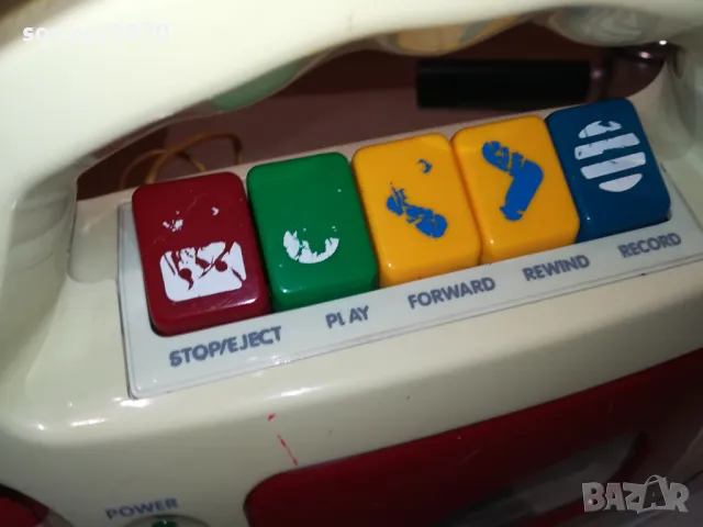 FISHER-PRICE-КАСЕТОФОН С МИКРОФОН-РЕТРО 2003251930, снимка 7 - Друга електроника - 49576623