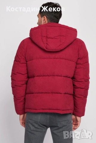  Мъжко оригинално късо зимно яке с капитуниран дизайн. Lee Cooper. Като ново. , снимка 4 - Якета - 53242401