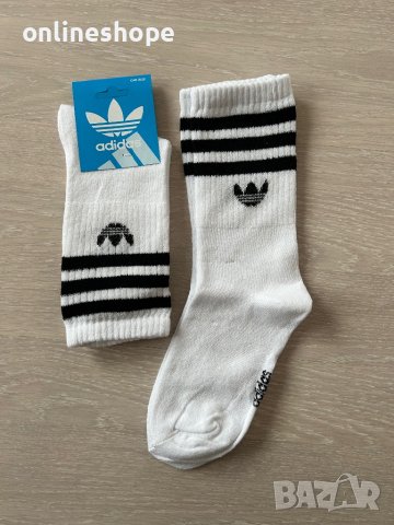 Дълги памучни чорапи Adidas - от 36 до 46 номер, снимка 2 - Бельо - 43098914