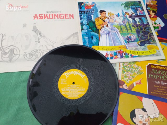 Плочи с книжка оригинал 1972г Walt Disney Уолт Дисни, снимка 9 - Приказки за слушане - 33420388