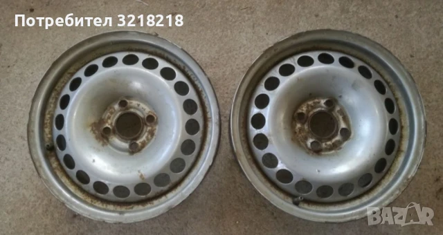 2 броя стоманени джанти 4*100