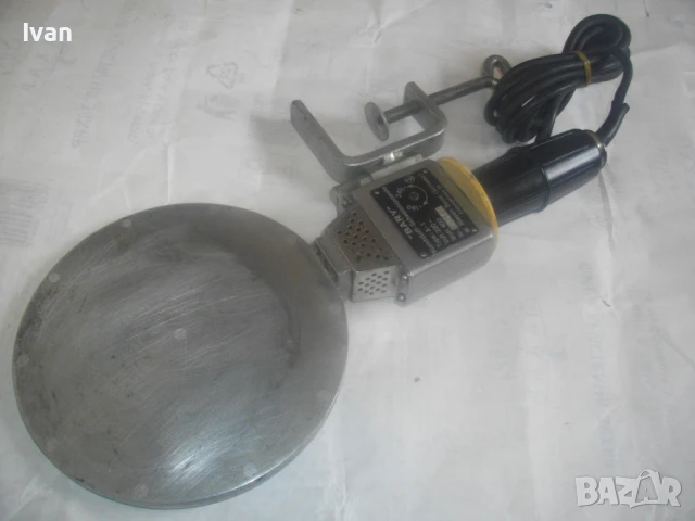 ф190мм 400W BARY ШВЕЙЦАРСКА СТАРО КАЧЕСТВО МАСИВНА ЕЛ. ЛЕПАЧКА ЗА ПЛАСТМАСОВИ ТРЪБИ ГОЛЯМ ДИАМЕТЪР