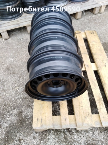 4бр.Оригинални железни джанти 16цола 7.5J ET45 за Audi A4 B8(2007-2016), снимка 4 - Гуми и джанти - 51808273