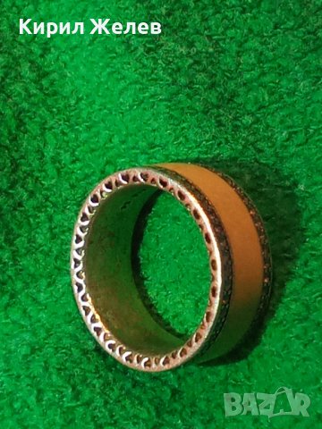 МАРКОВ ЕМАЙЛИРАН ФЕШЪН АРТ СРЕБЪРЕН ПРЪСТЕН СРЕБРО S 925 ALE 54 на ПАНДОРА PANDORA Тип ХАЛКА 40644, снимка 4 - Пръстени - 42613783