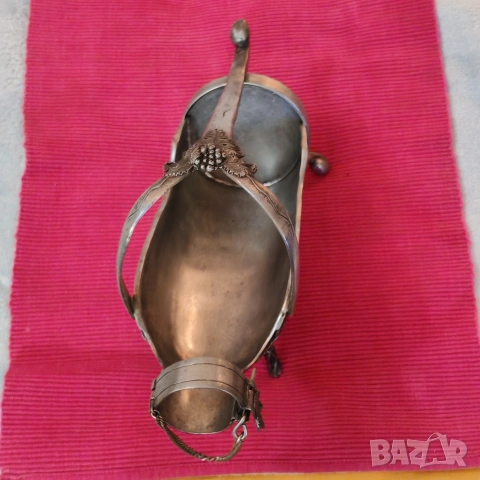 Винтидж калаена стойка за винена бутилка, Германия. , снимка 2 - Антикварни и старинни предмети - 53020275