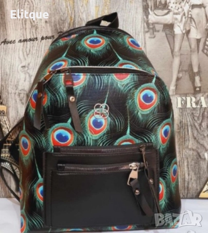 Супер модерна дамска раница с флорални акценти