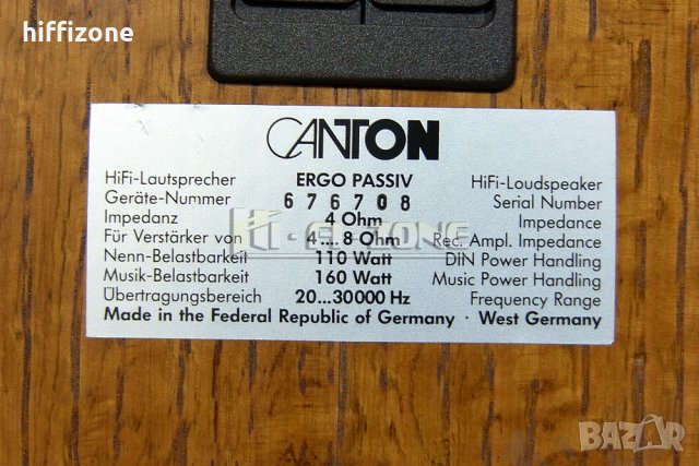 ТОНКОЛОНИ  Canton ergo passiv , снимка 10 - Тонколони - 33525141