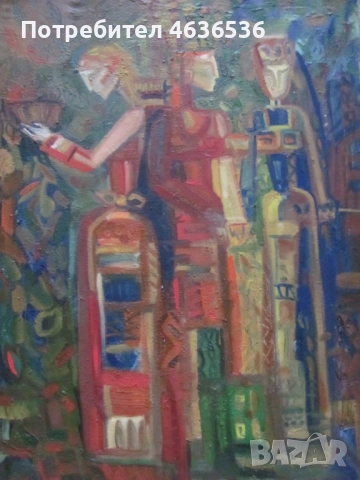 Красива Картина масло, платно ,художник Силвия Радева, снимка 3 - Картини - 52573679