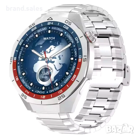 SK40 Smart Watch – Смарт часовник с 1,53″ дисплей, пулсомер в сребристо