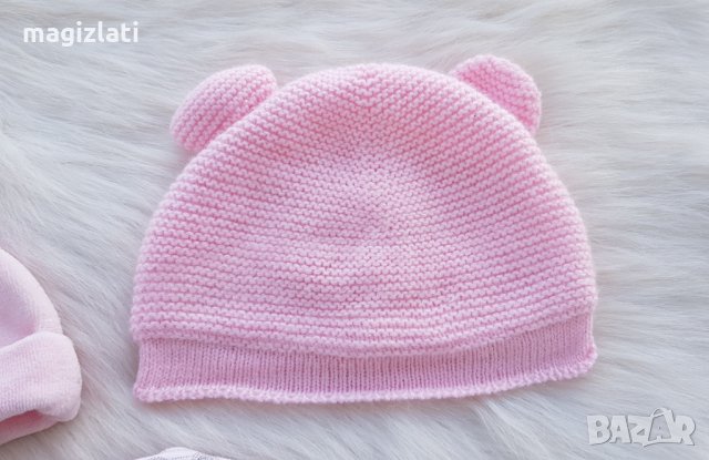 Шапки за бебе 0-6 месеца, снимка 3 - Други - 35292677