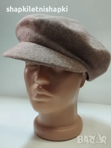 Дамска филцова шапка каскет,лукс 149
