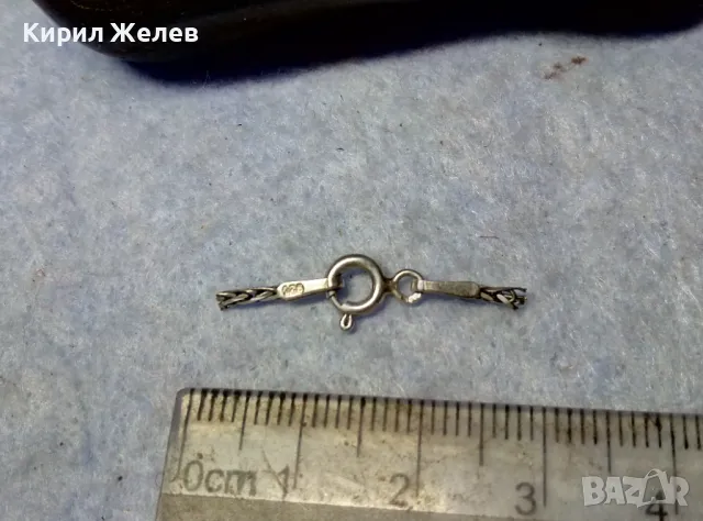 СТАРА СРЕБЪРНА ЗАКОПЧАЛКА СРЕБРО 925 КАРАБИНКА За ГРИВНА КОЛИЕ ВЕРИЖКА СИНДЖИРЧЕ 49920, снимка 5 - Други - 49524779