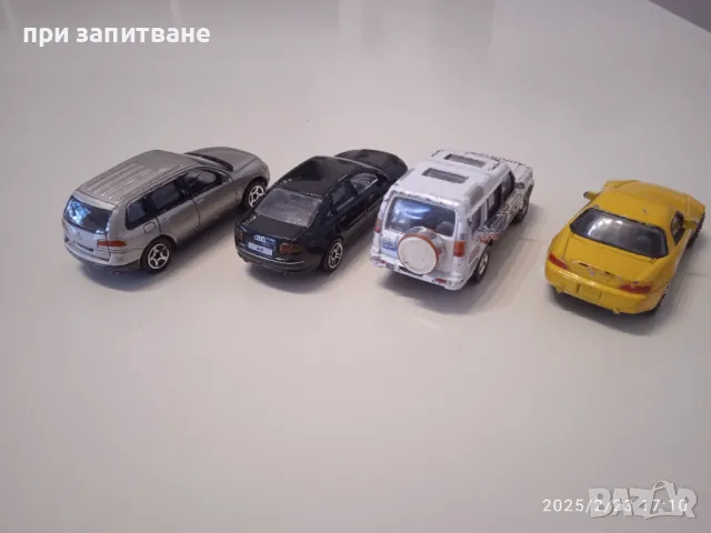Метални колички Audi A8, Honda S 2000, VW Tuareg, Land Rover Realtoy , снимка 3 - Колекции - 48919324