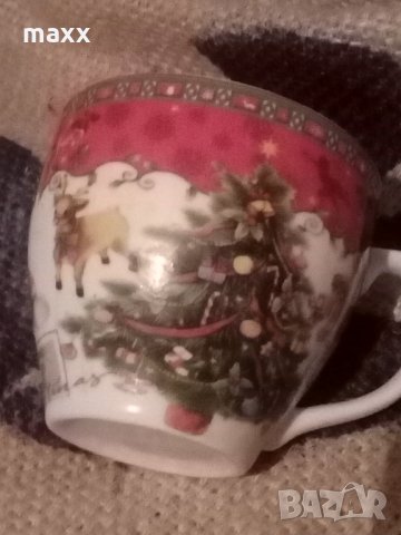 Чаша за кафе, чай, капучино коледна , снимка 2 - Чаши - 28644195
