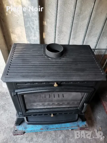 Френска чугунена печка на дърва 12kW , снимка 3 - Камини - 50078395
