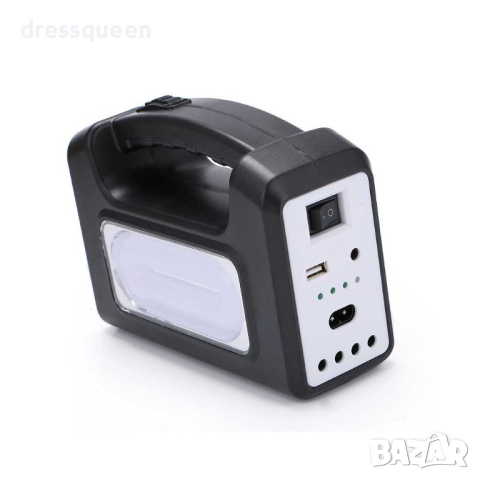 GDlite 3 Мултифункционален преносим соларен комплект с фенер, LED лампи и USB изход за зареждане на , снимка 2 - Соларни лампи - 44919452