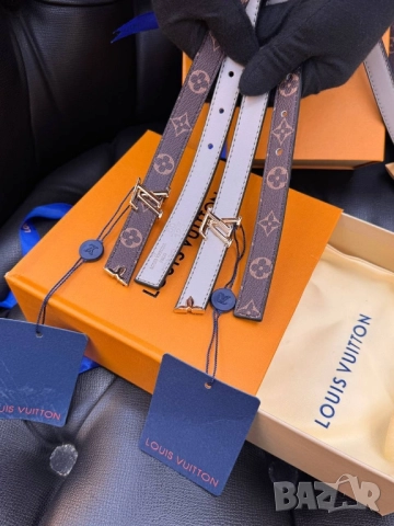 Колан+сертификат+торбичка 1,7см louis vuitton