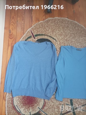 Блузки циклама и небесно  синьо, снимка 1 - Блузи с дълъг ръкав и пуловери - 43812716