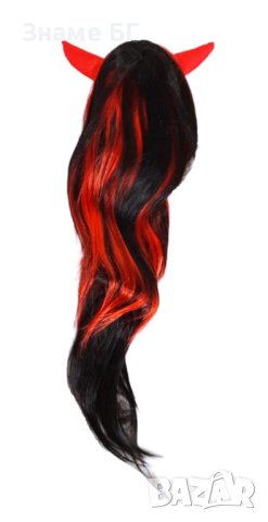 Перука дълга коса разноцветни ПРОМО ЦЕНА , снимка 6 - Аксесоари за коса - 43094816