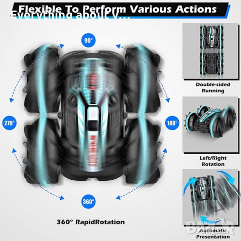 Кола амфибия със сензорно с дистанционно управление на ръката, снимка 9 - Коли, камиони, мотори, писти - 38848736
