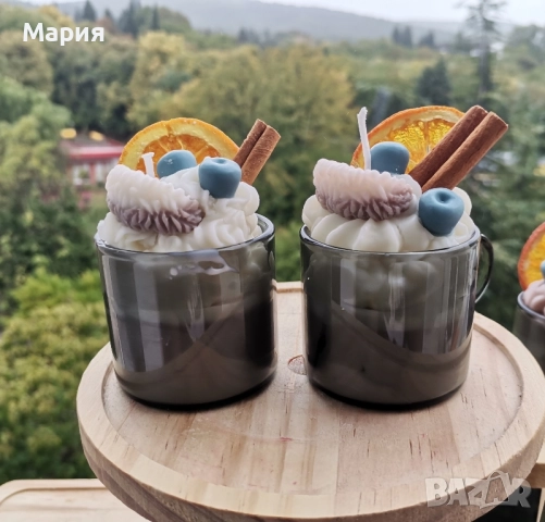 Коледни чаши Свещи , снимка 13 - Декорация за дома - 52248400